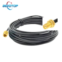 5m 10m 20m sma male to sma female nut bulkhead rg316 rg174 pigtail wifi router antenna adapter extension jumper rf coaxial cable