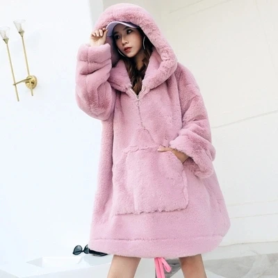 

Top Fashion Women New Faux Fur Coat MH high quality