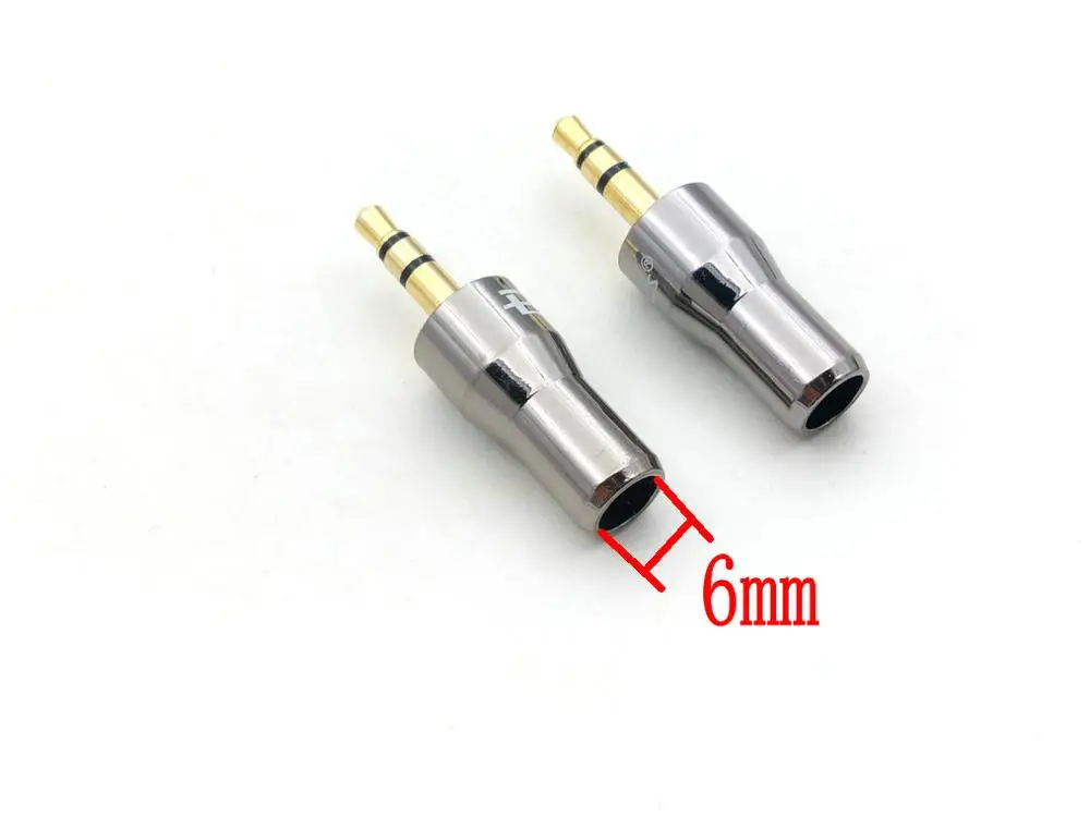 2 шт Медь 3 5 мм стерео разъем для ремонта наушников штекер металлический аудио