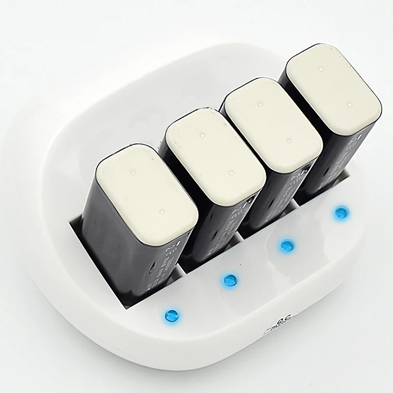 Top 4 Slots 9 V 6F22 Rechargeable Battery Charger Mini Dual Toy For 9V Lithium Li-Ion Battery(Us Plu | Электроника
