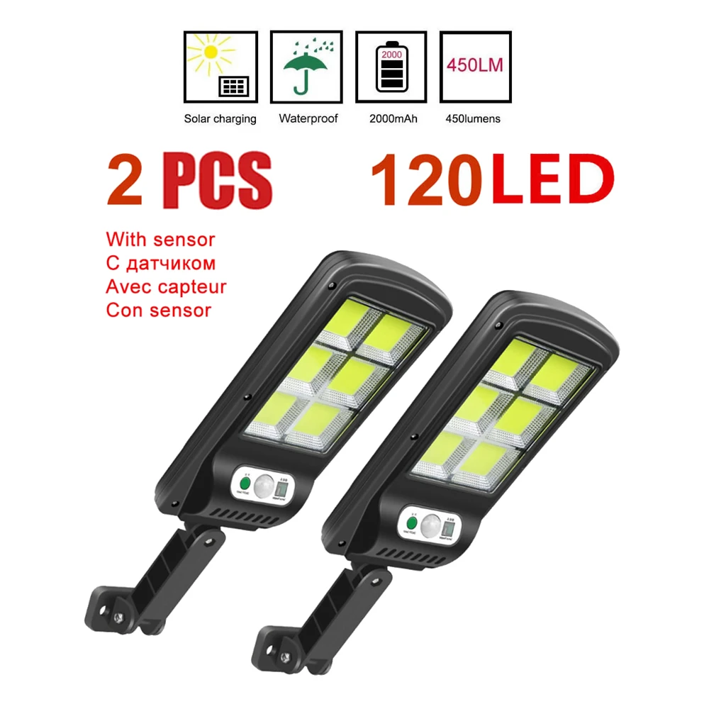 

whole sale series Solar Light Solar Lamp with Motion Sensor SunLight solar Street Lamp Spotlight Garden Decoration remote contro