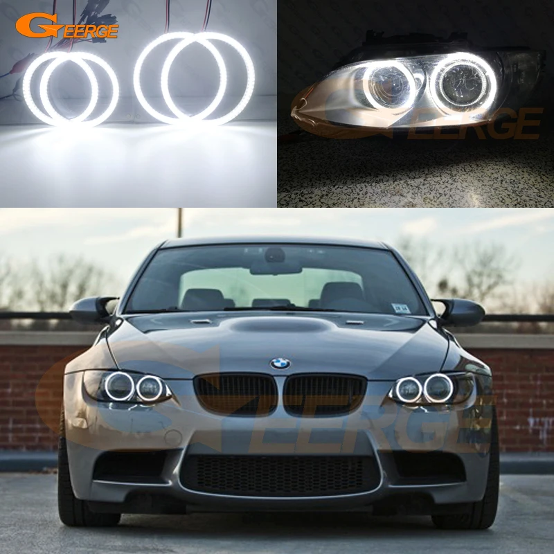 Для BMW 3 серии E90 E91 E92 E93 M3 Coupe cabriolet xenon HD ультра яркий SMD светодиодный ангельские
