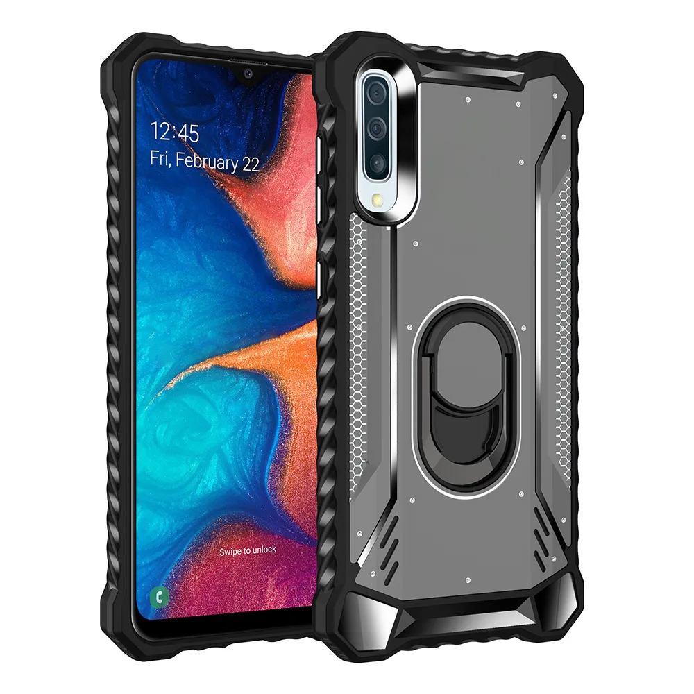 Чехол-броня для samsung A70 с алюминиевым металлическим кольцом, сверхпрочная защитная задняя крышка для samsung Galaxy S10 S9 Note 10 Plus S10e чехол
