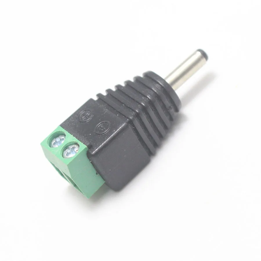 Зеленая вилка-штекер постоянного тока 1 шт. разъем питания 3 5 35 мм Без припоя