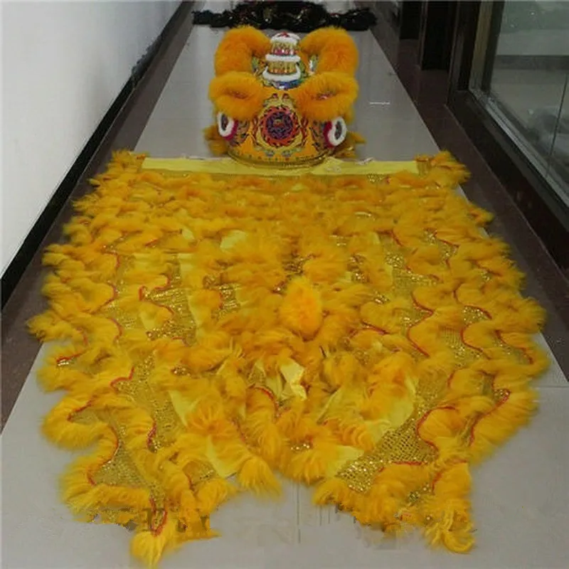 Китайский народный художественный костюм талисмана для танца льва шерсть южная