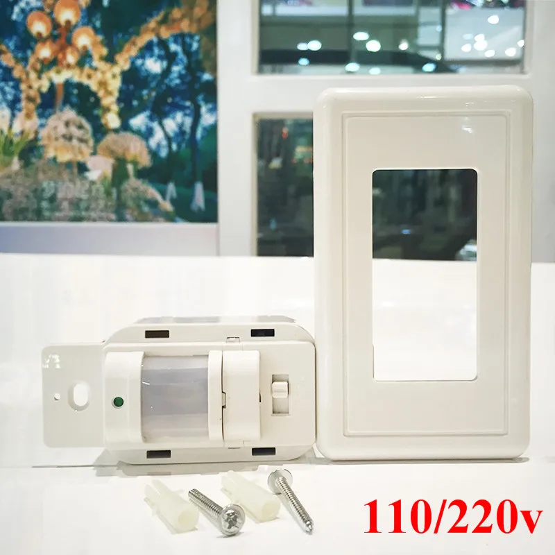 Новый 110/220V AC Вкл/Выкл Авто настенное крепление движения Сенсор Выключатель