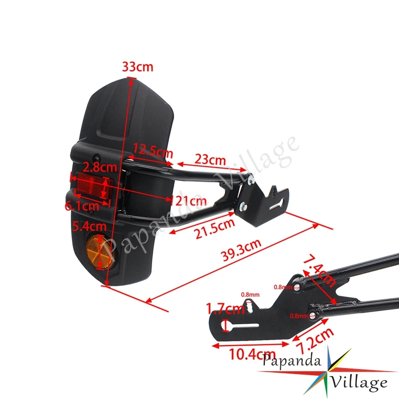 Заднее крыло мотоцикла Hugger для Suzuki GW250 SV400N Honda CB NC NC750 CRF1000 CBR1000RR YAMAHA XTZ250 брызговик |