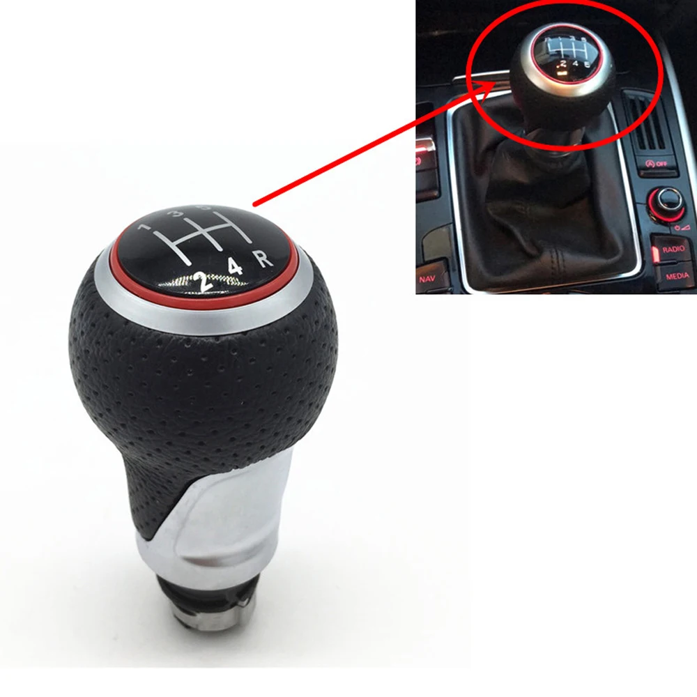 5 6 Скорость ручка переключения рулевого механизма автомобиля для Audi A3 A4 A5 A6 Q5 S4 S5 B6