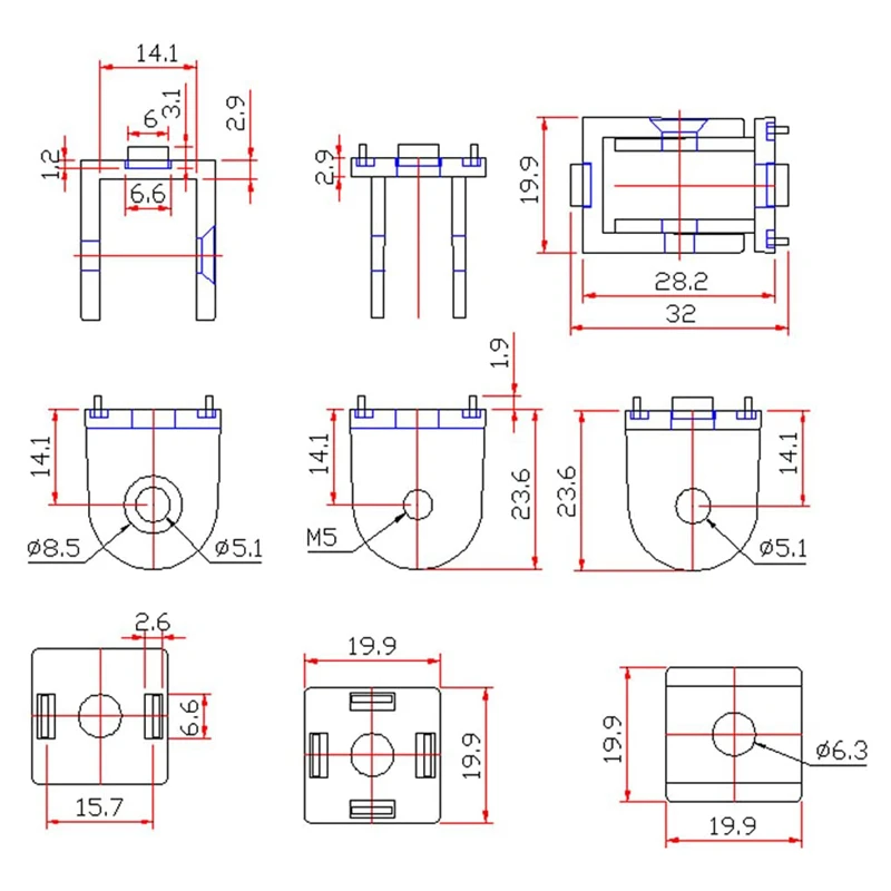 5 шт. шарнирное соединение из цинкового сплава для алюминиевого экструзионного