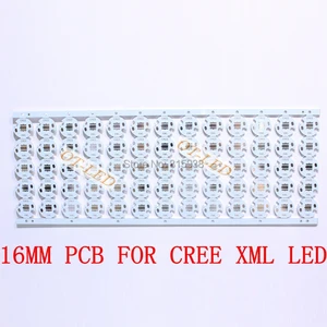 Бесплатная доставка! 16 мм CREE XMLXML2 T6 U2 LED PCBалюминиевая Базовая пластинапечатная платаPCB светодиодная плата 100 шт.лот
