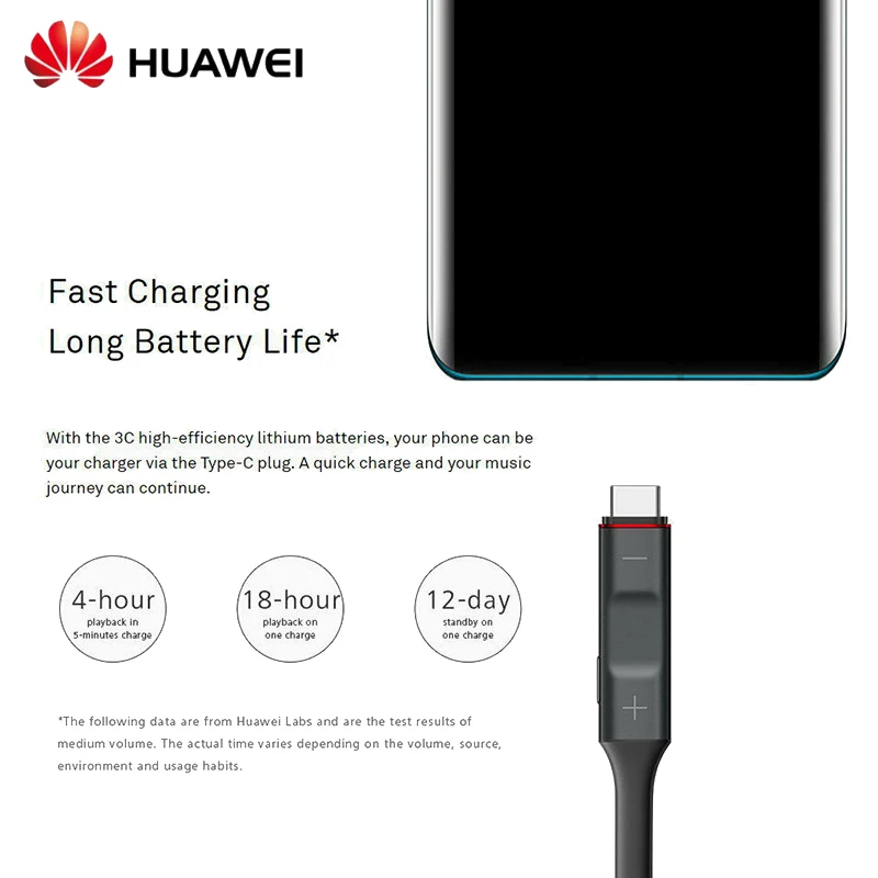 Оригинальные Bluetooth наушники huawei FreeLace CM70 Спортивные Беспроводные