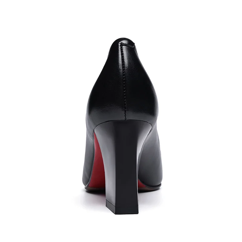 Вселенная E019 размера плюс офисные женские туфли из натуральной кожи Удобные