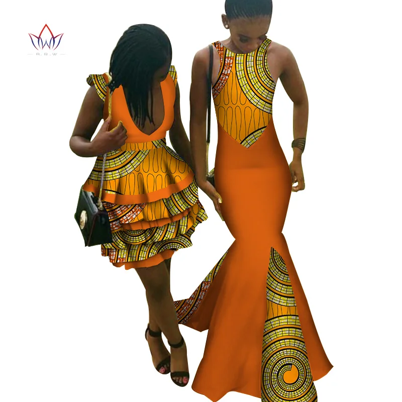 

African Dresses For Women 2021 Summer African Dresses For Ladies Sister robe Matching Clothing Sexy African Outfits 4xl WYQ160