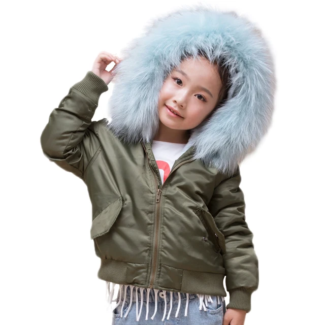 Детское меховое пальто детская меховая парка толстая Меховая куртка в