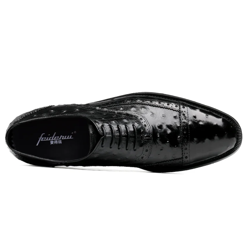 Роскошные Дизайнерские мужские свадебные оксфорды из натуральной кожи с круглым