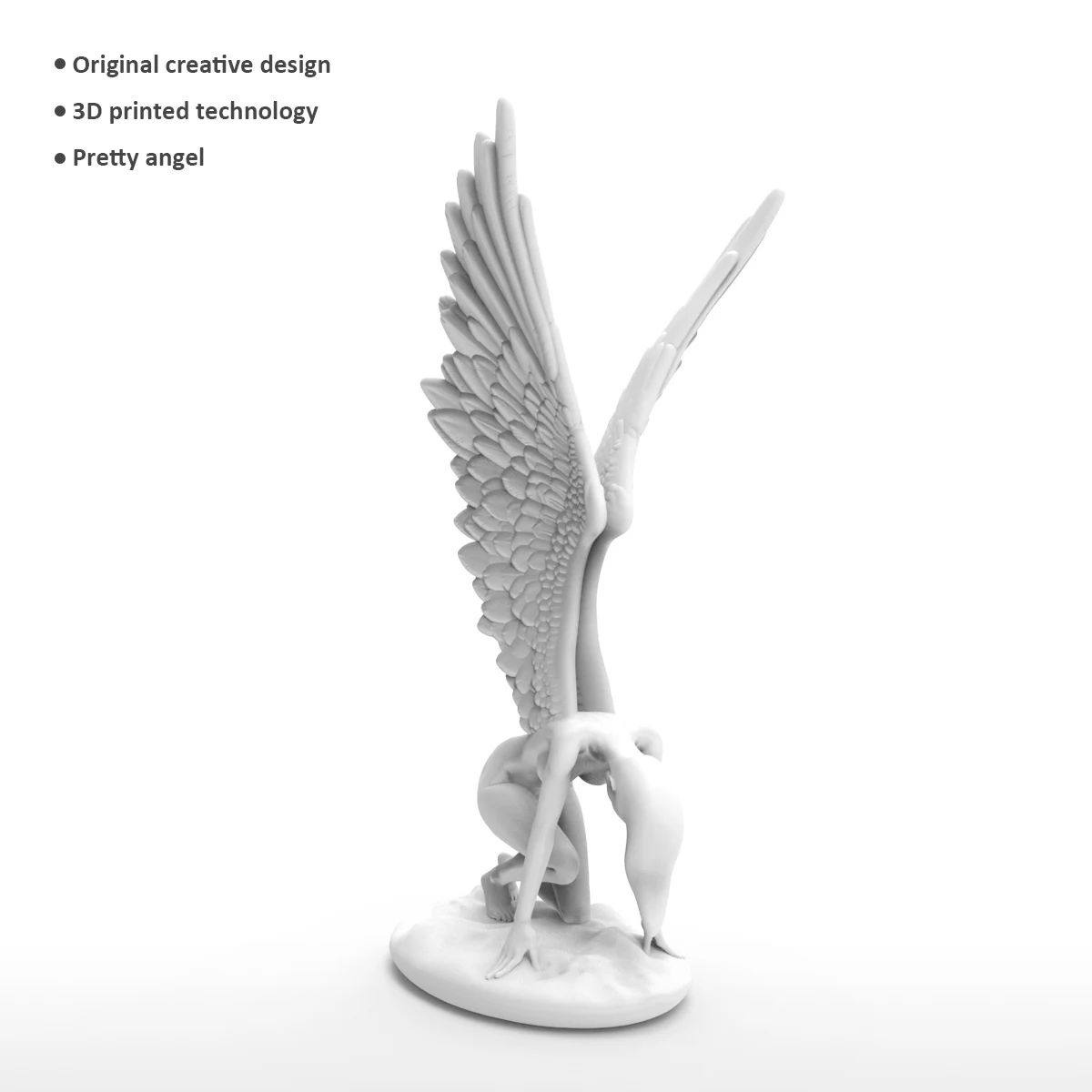 Хит Ангел 3D напечатанная скульптура Европа миф Искусство Декор абстрактные