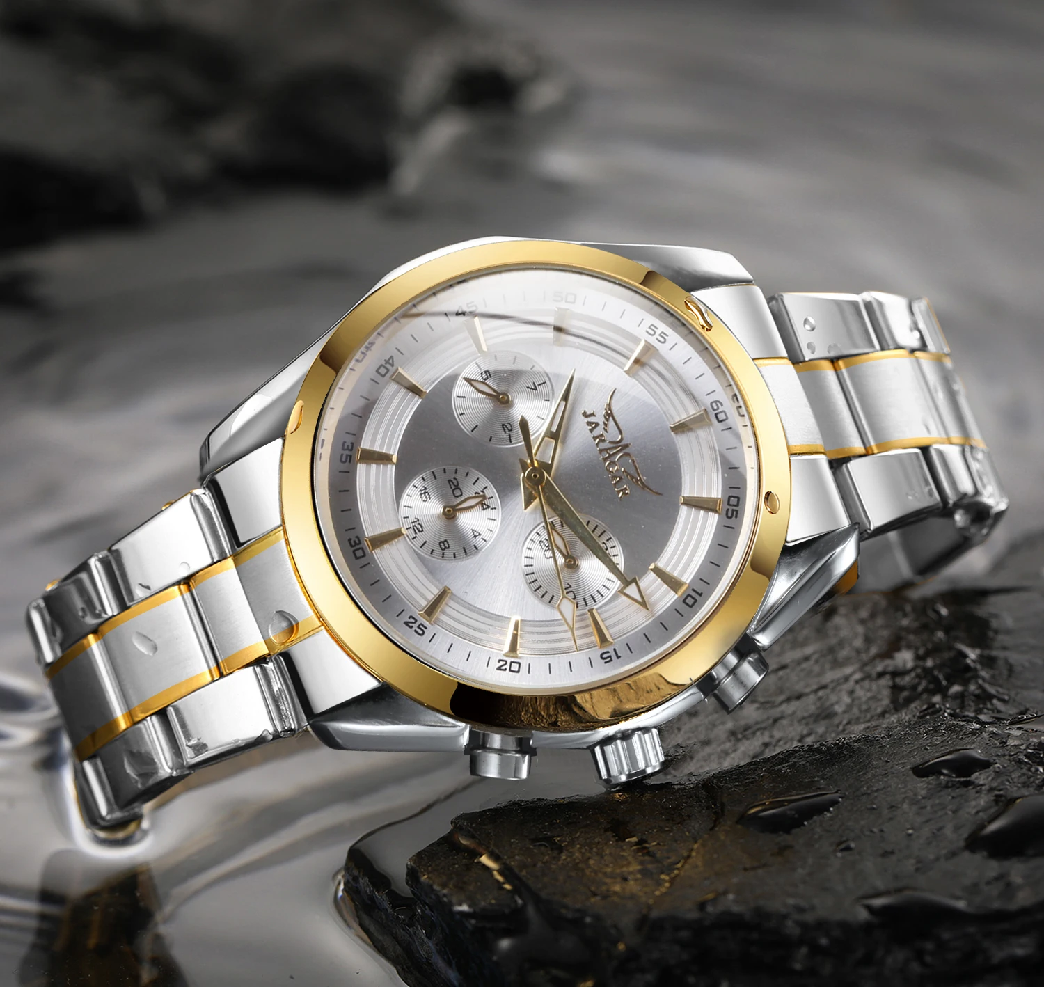 Часы наручные JARAGAR Мужские автоматические брендовые роскошные механические с 3