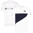 Футболка Scuderia Alpha Tauri Team, темно-синяя футболка с короткими рукавами Kakuta Yuyi Gasley Formula 1, футболка для гонок, белая футболка в простом стиле