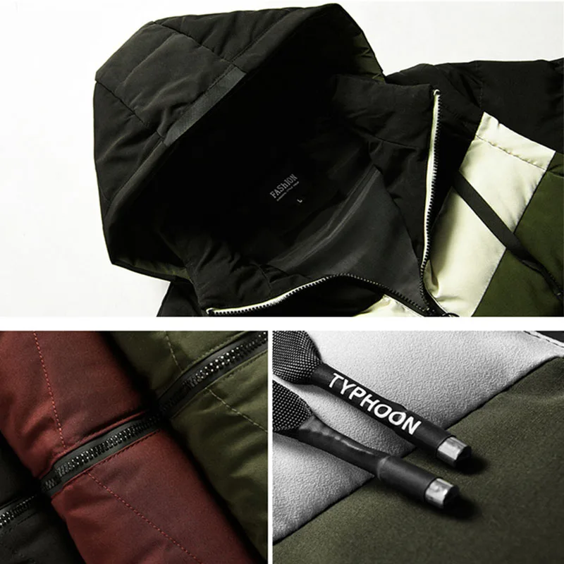 Теплая зимняя Толстая бархатная Мужская куртка с капюшоном для отдыха пальто