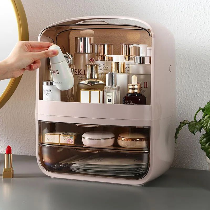 Вместительная коробка для хранения косметики туалетный столик продуктов по