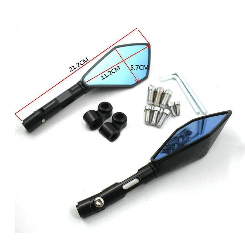 Мотоциклетное большое зеркало заднего вида складные боковые зеркала CNC