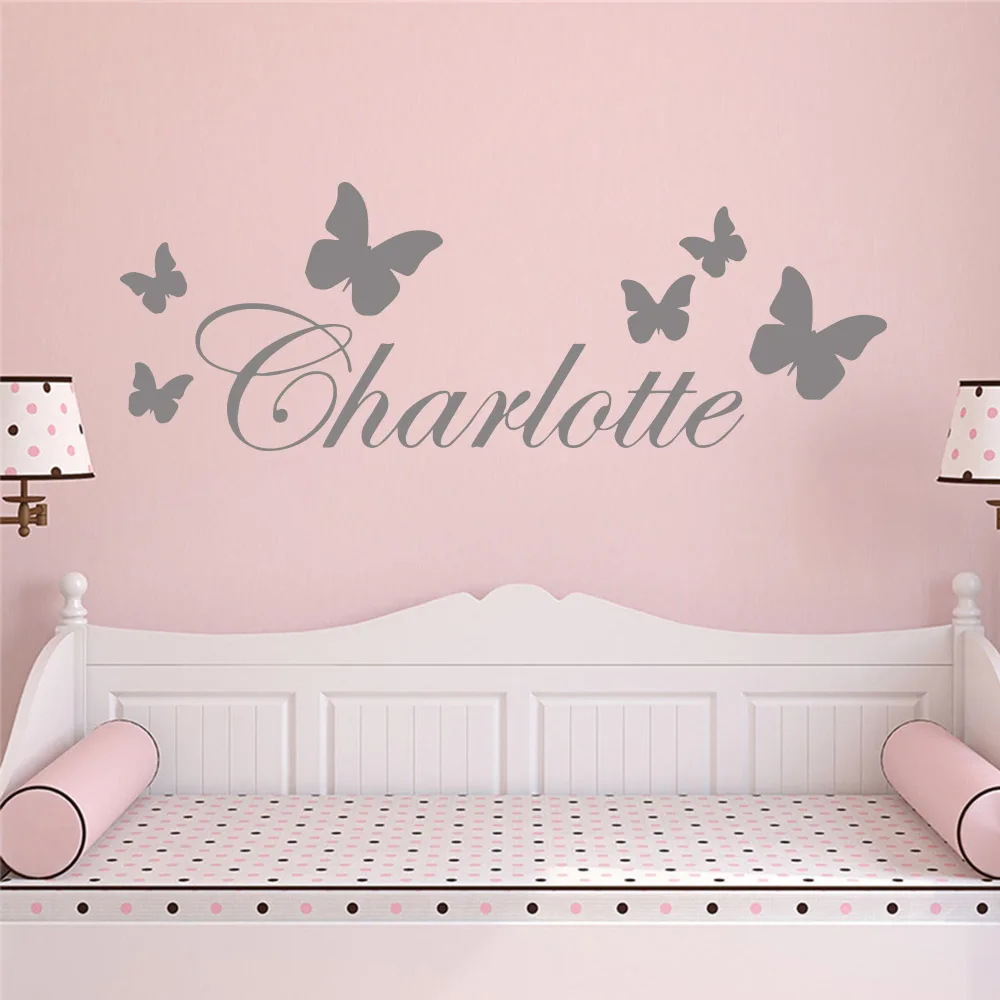 Large Size Personalized Custom Name Wall Sticker Vinyl Stickers Art Decals For Babys kids Rooms Decoration Art Decor Wallpaper