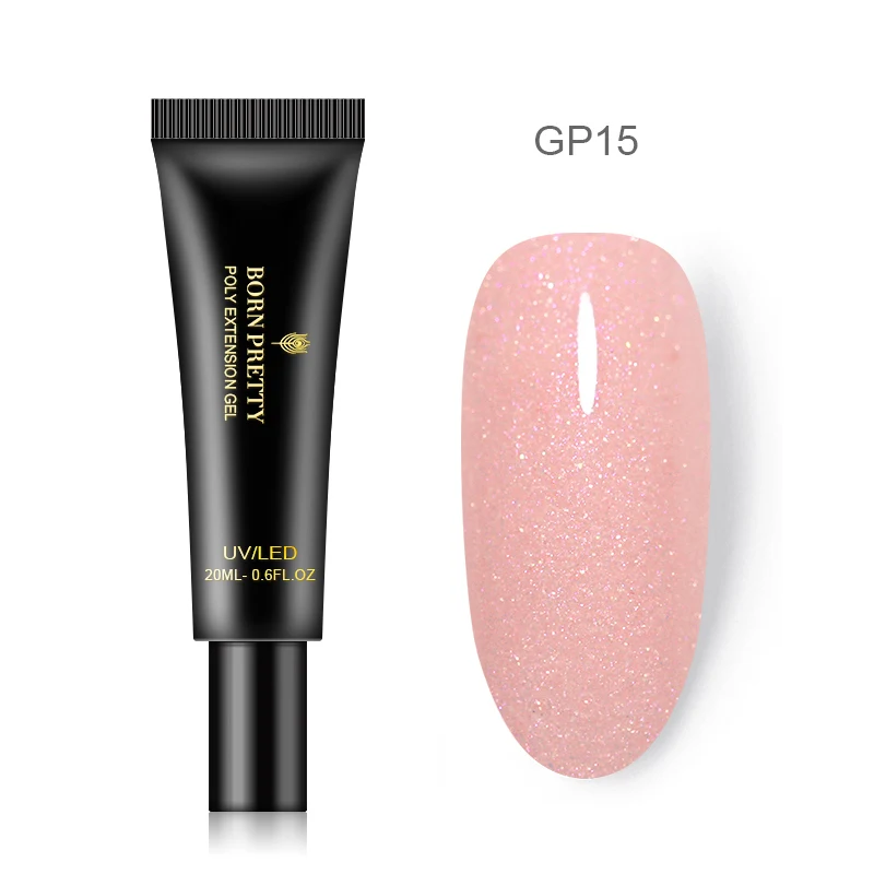 BP-GP15 BORN PRETTY удлиняющий УФ-гель для ногтей, блестящий удлиняющий Гель-лак для наращивания ногтей, гель для наращивания ногтей, 20 мл - Цвет: BP-GP15