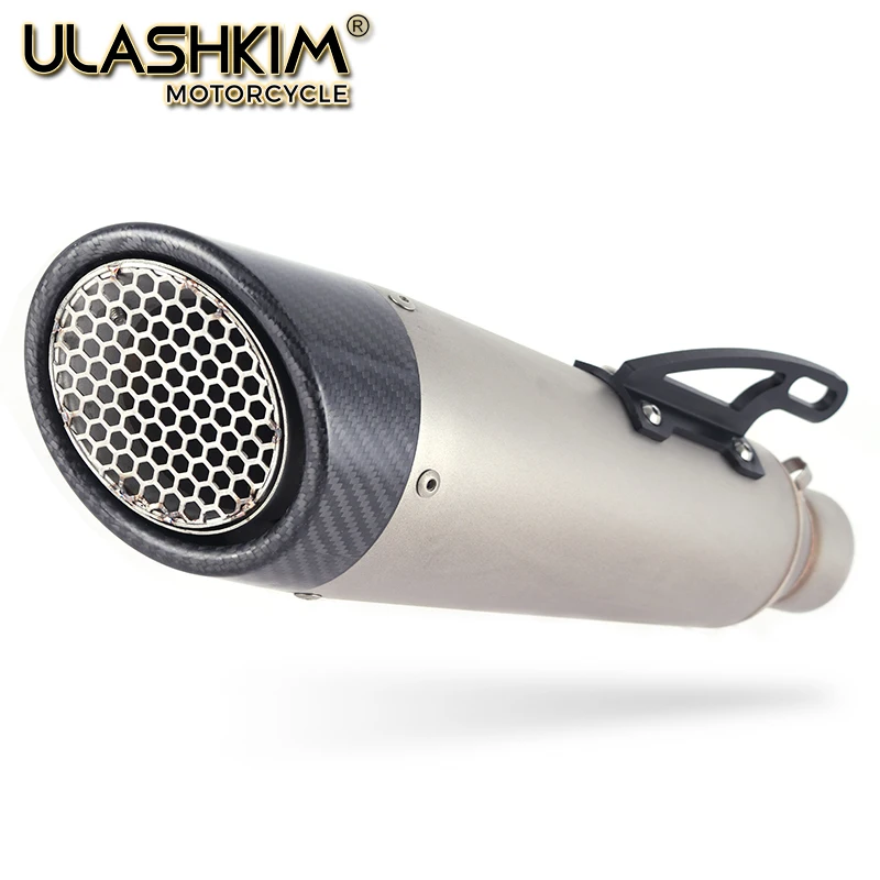 Универсальный мотоцикл из углеродного волокна без шнуровки глушитель Escape