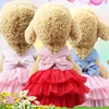 Puppy Summer Clothes Dog Dress Small Dog Clothes Tutu Skirt Princess Wedding Evening Dress Cat Outfit Girl Dog Clothes 3