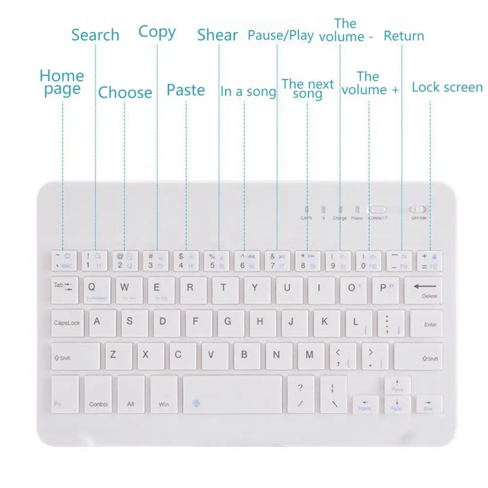 Беспроводная клавиатура универсальная офисная мини-клавиатура ультратонкий