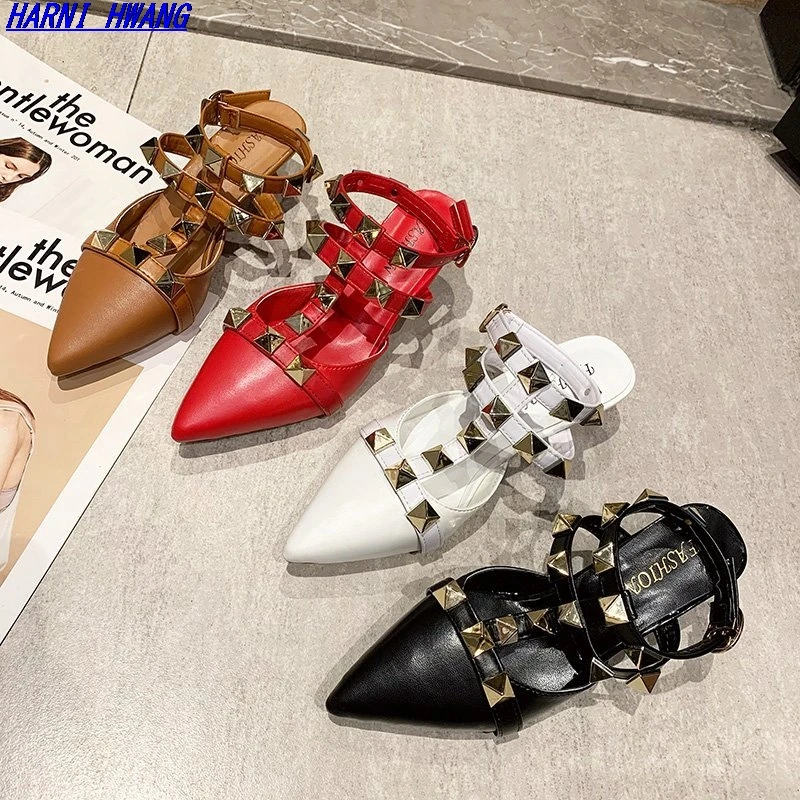 

2021 summer fashion ladies high heels black sandals outdoor casual women's shoes size 35-43 wholesale