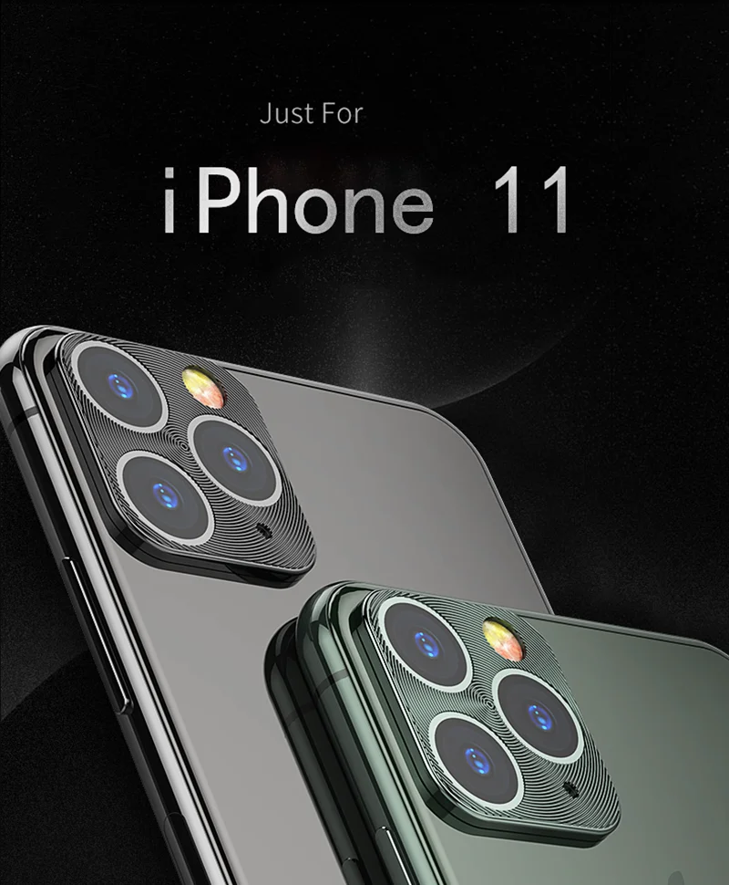10 шт./лот защитное кольцо для объектива камеры iPhone 11 Pro закаленное стекло 11Pro MAX 2019