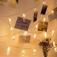 photo clip led garland string light baby shower christmas birthday party decoration bachelorette party fairy light new year 2022