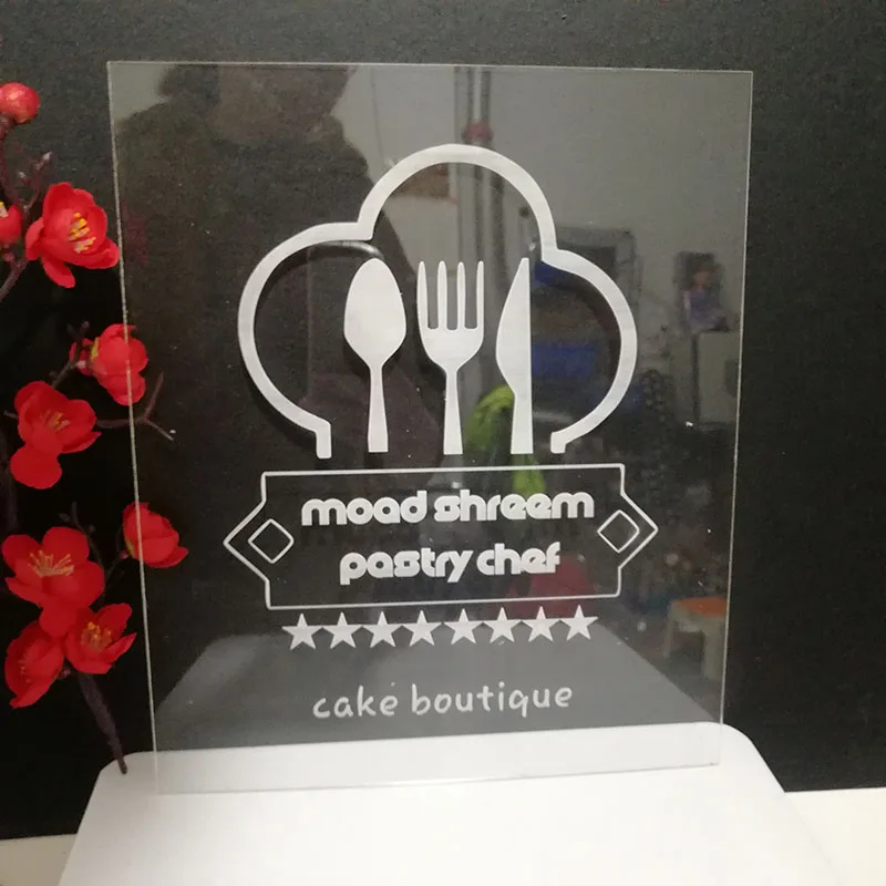 Логотип магазина на заказ знак приветствия персонализированный акриловый