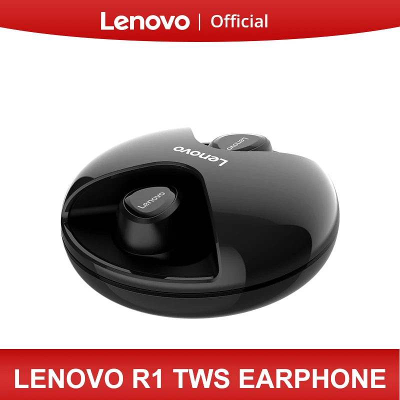 Lenovo R1 Bluetooth TWS беспроводные наушники IPX5 водонепроницаемые 5 0 для смартфона XiaoMi Huawei
