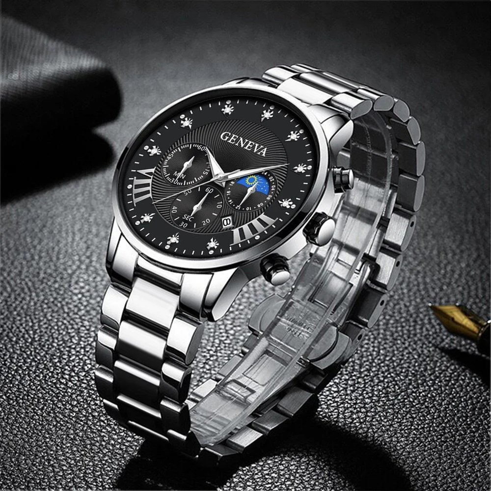 Thin Stainless Steel Mesh Band Analog Quartz Watch Men Casual Fashion Watch Mens Watches Brand Luxury Clock Relogio Masculino