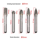 6 шт.компл., Набор насадок 6 мм, из карбида вольфрама