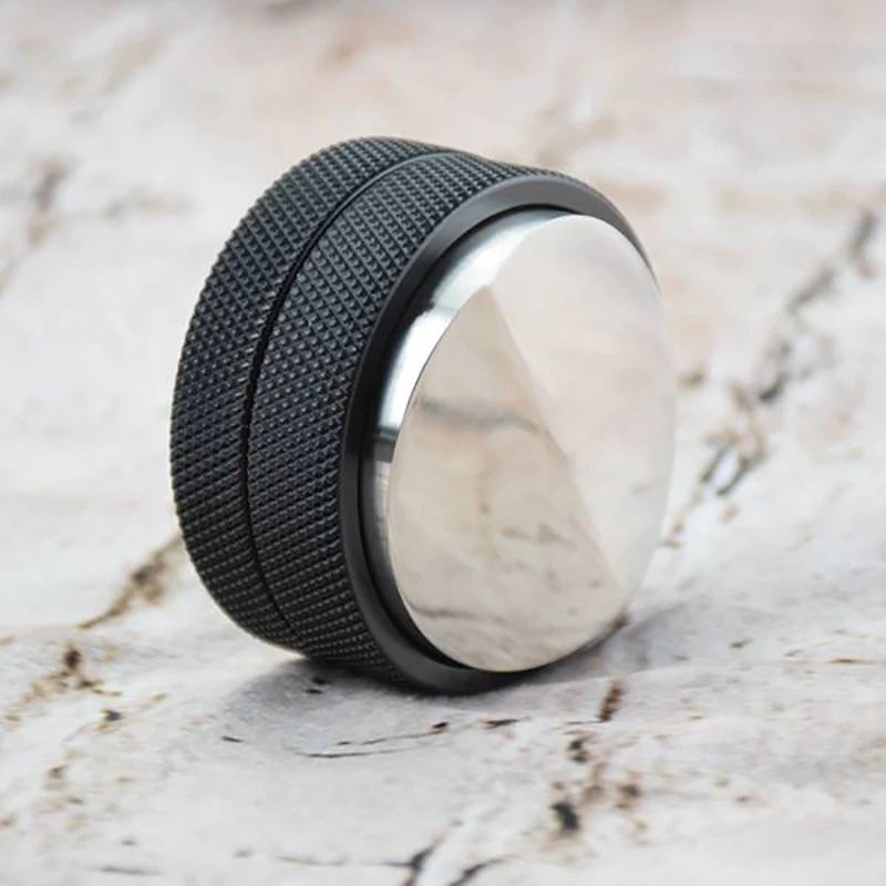 

58.35mm Coffee Tamper Stainless Steel Convex Base Adjustable Griphandle Barista Espresso Tamper Palm Pressure Coffeeware