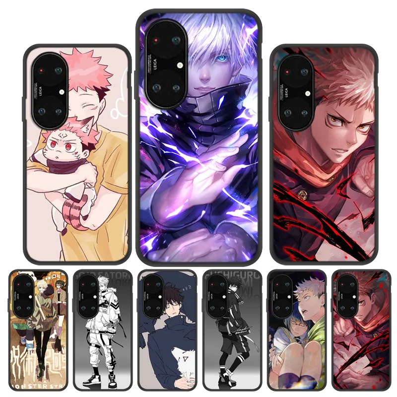 

For Huawei Mate X 30 40 10 Pro Lite Plus Case On Huawei P40 Lite Nova 7 6 SE 5i Pro G10 Honor 8x 8 x Anime Jujutsu Kaisen Cover