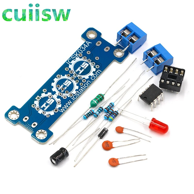 Модуль питания Повышающий от 5 в до 12 В плата бустера MC34063 модуль сделай сам набор