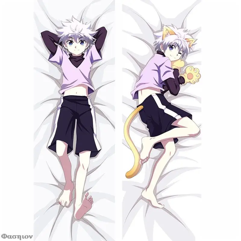 

Bedding Pillowcases Covers Japanese Anime Hunter Killua Zoldyck Hugging Body Pillow Cover Case