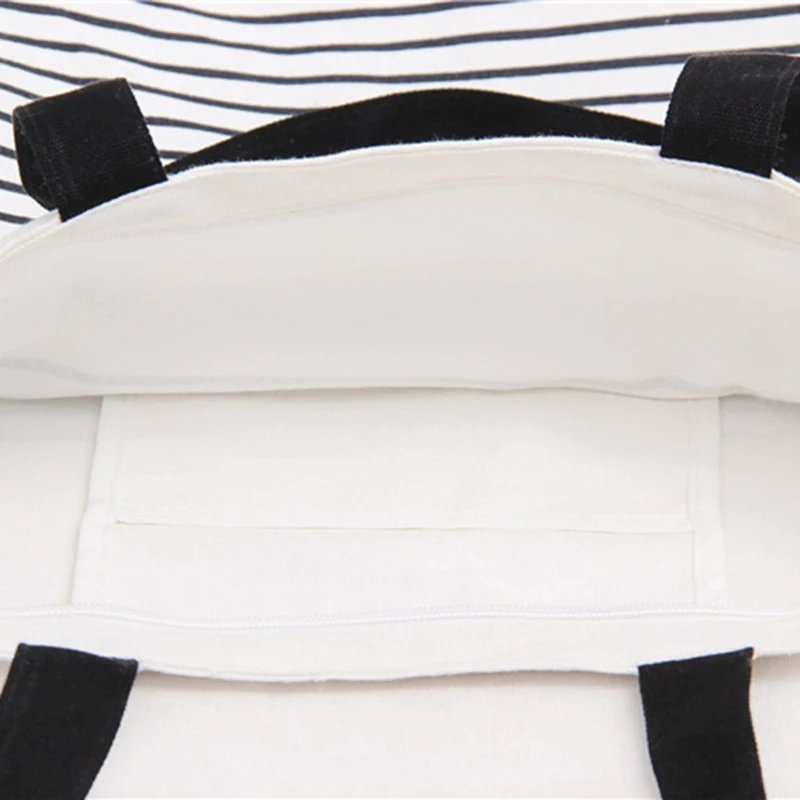 

New Summer Women Canvas Bohemian Style Striped Shoulder Beach Bag Female Casual Tote Shopping Big Bag Messenger Bags