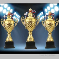 customizable large commercial covered metal trophy trophy football basketball trophy medal souvenir universal big trophy