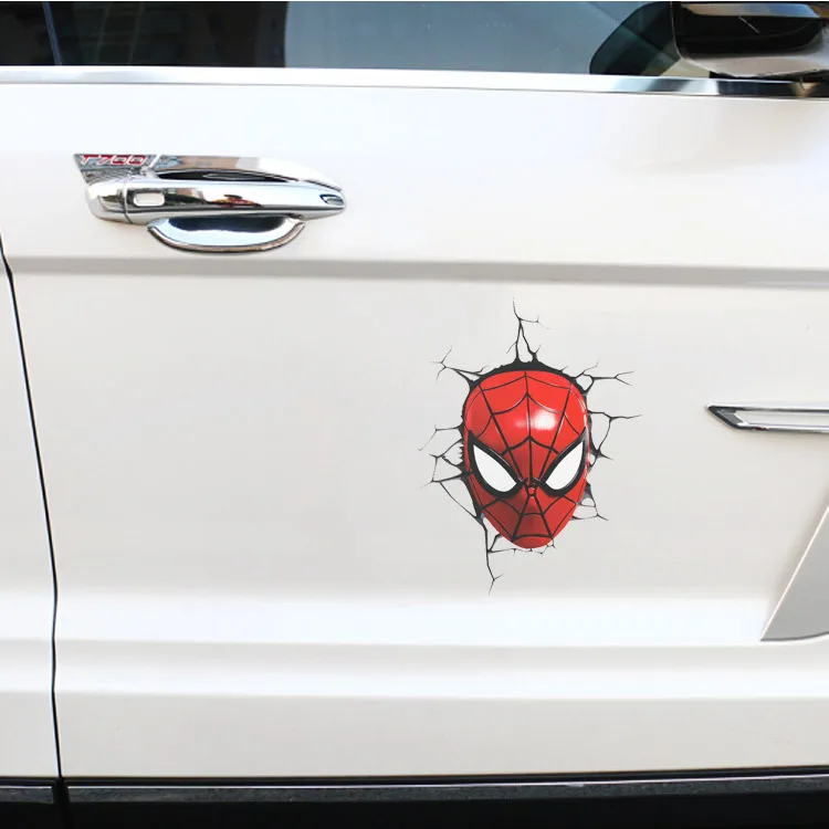 

Disney Marvel 3D Spider-Man Car Sticker Car Door Anti-scratch Decoration Sticker Spider-Man Creative Cartoon Decoration Doll