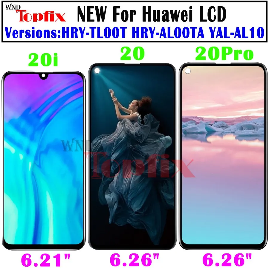 ЖК-дисплей для huawei Honor 20, сенсорная панель, дигитайзер, Замена для huawei Honor 20 Pro, ЖК-дисплей для Honor 20i, ЖК-дисплей