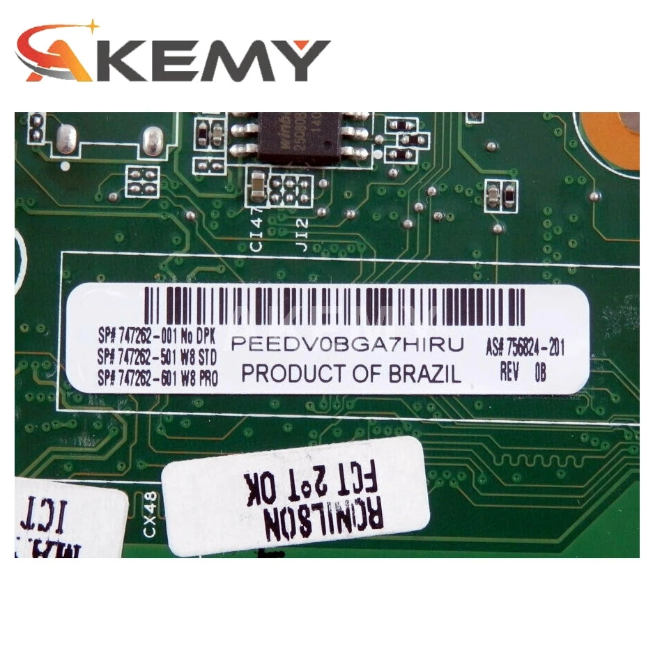 

JIANSU 747137-501 747137-001 Main Board For HP Touchsmart 15-D 250 G2 Laptop Motherboard DDR3