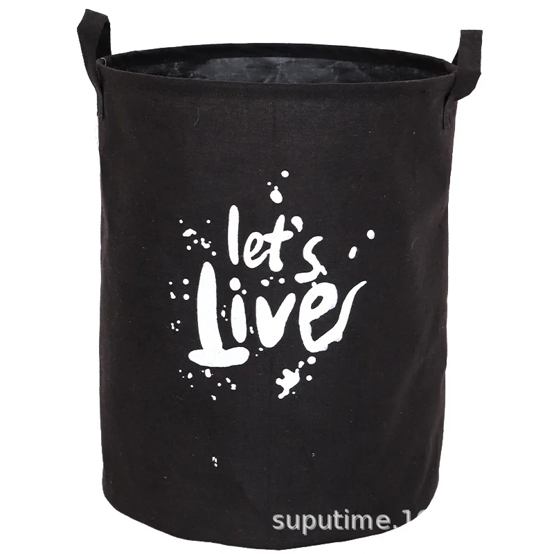 45*35 см водонепроницаемый складной большой хлопок белье арт корзина с крышкой для