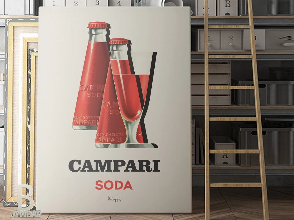 Постеры Campari с напитками винтажная итальянская Картина на холсте художественные