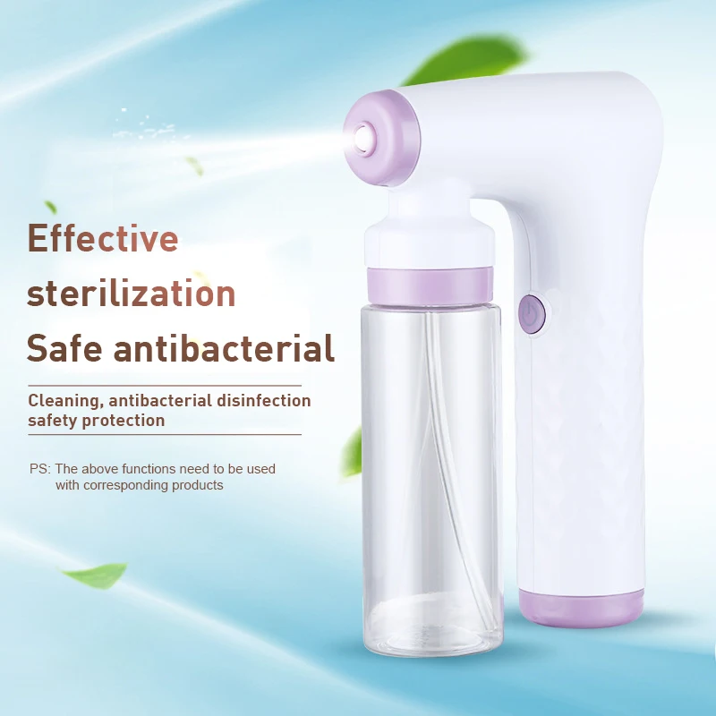 

Handheld wireless atomizer USB Recharge Nano Atomization Disinfection Spray Gun Handheld Disinfection Spray Cable Spray Meter