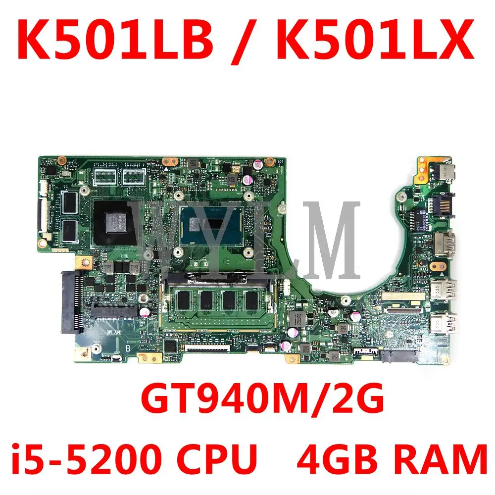 K501LB i5 5200 Процессор 4 Гб Оперативная память GT940M/2G материнская плата REV2.0 для ASUS A501L